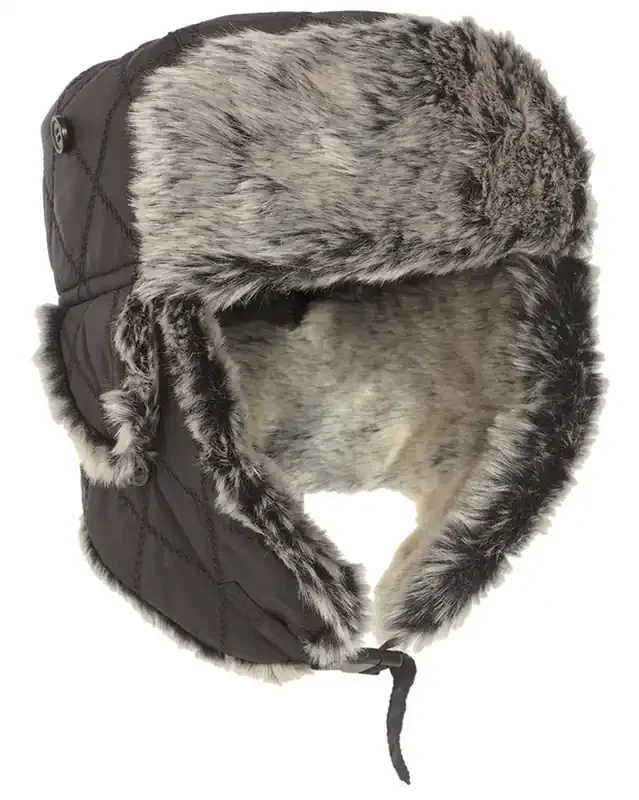 Wintermütze mit Kunstpelz 2er-Pack
