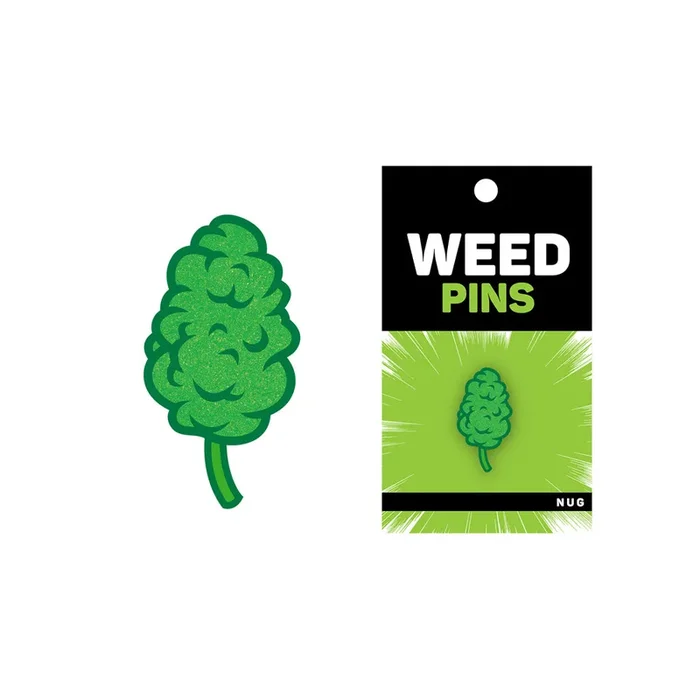 Wood Rocket Weed Nug Pin – Green