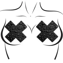 X-Factor Nipple Jewels – Nippel Sticker – black