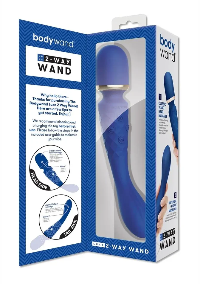 XGen Bodywand Luxe 2 Way Wand Head Massager – Blue