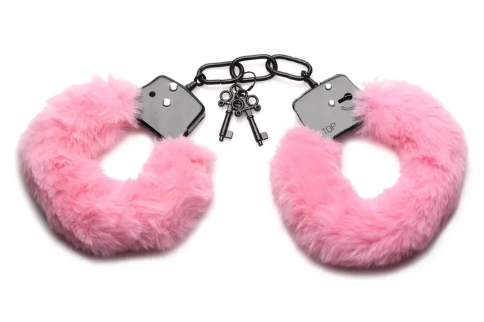 XR Brands – Cuffed in Fur Handschellen – Rosa
