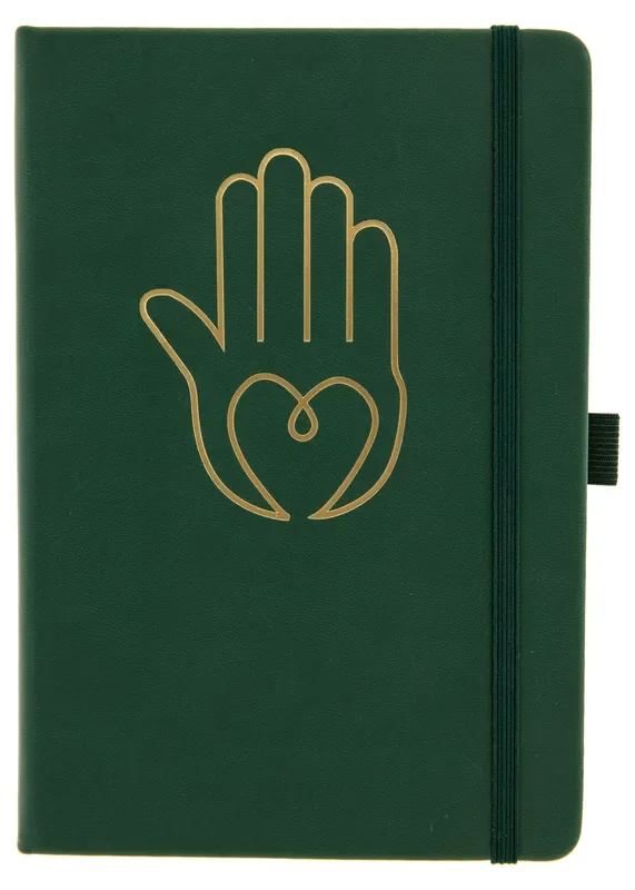 Yoga Schreibbuch grün ‘Buddhas Hand‘