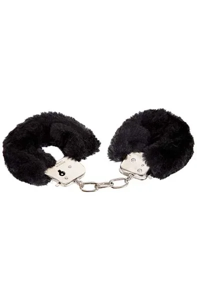 You’re Under Arrest! Schwarze Plüsch-Handschellen
