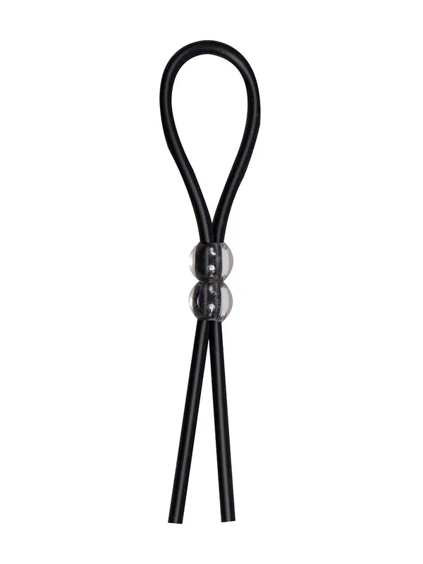 You2Toys – Einstellbarer Perlen-Penisring (schwarz)