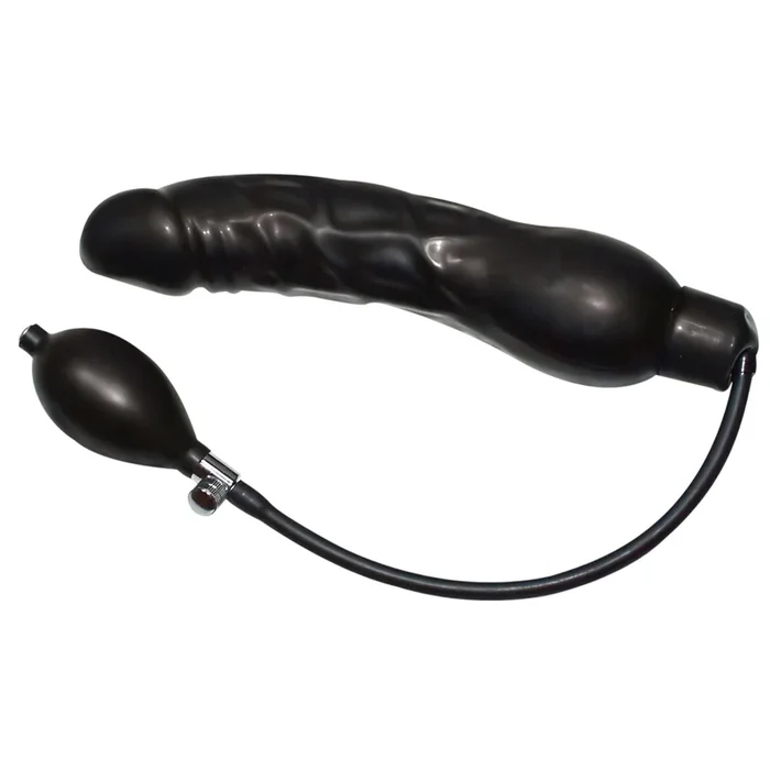 You2Toys – Latex aufblasbarer Anal-Dehner – Schwarz (groß)