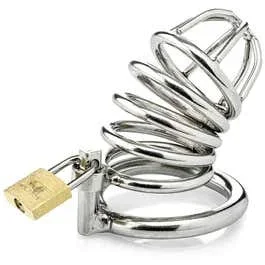 Zenn Stainless Steel Chastity Device 5 cm silver