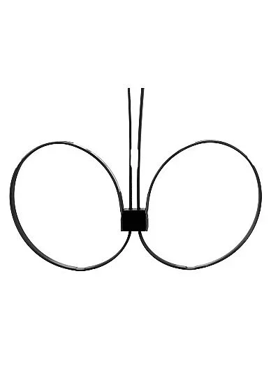 Zip Tie Cuffs Extended Black