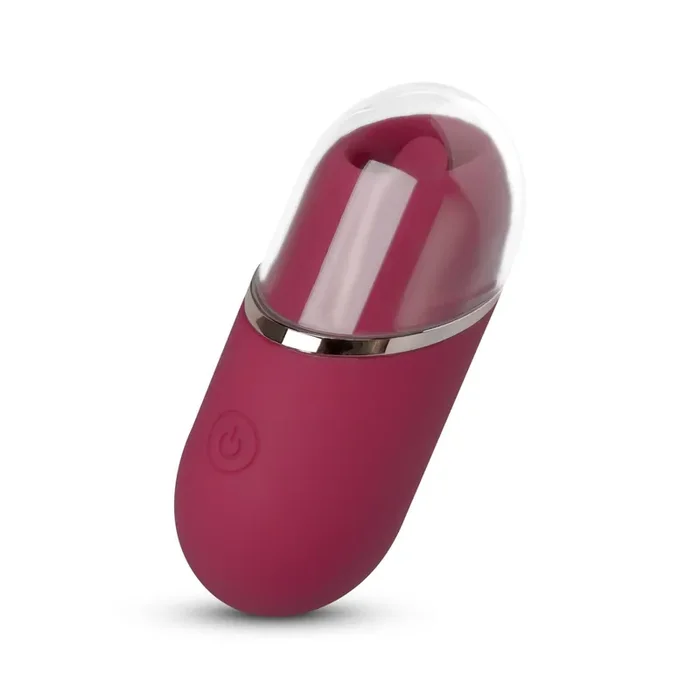 Zungen-Vibrator mit Schutzkappe – Pink